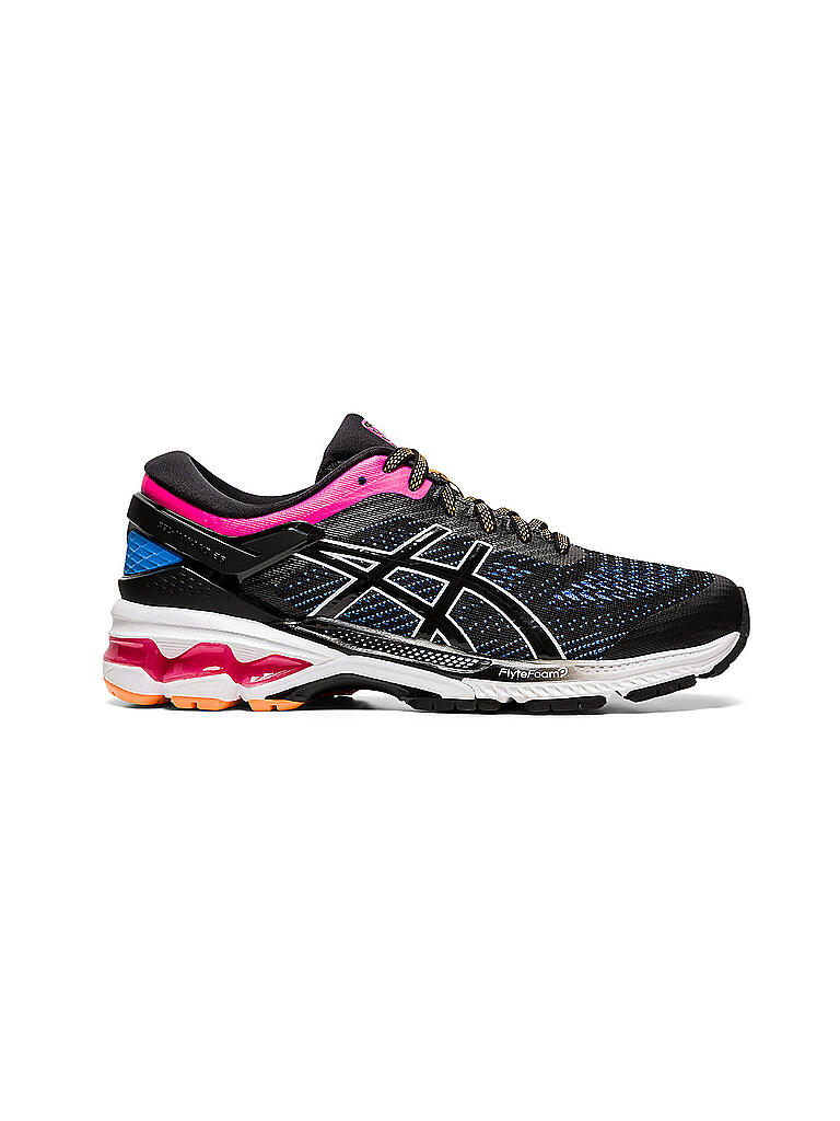 ASICS Damen Laufschuh Gel Kayano 26 BLACK BLUE COAST schwarz